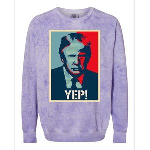 Donald Trump Supporter President 2024 Colorblast Crewneck Sweatshirt