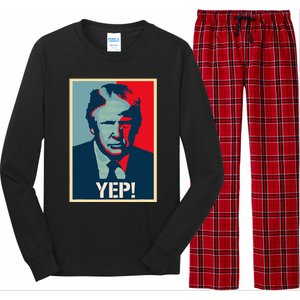 Donald Trump Supporter President 2024 Long Sleeve Pajama Set