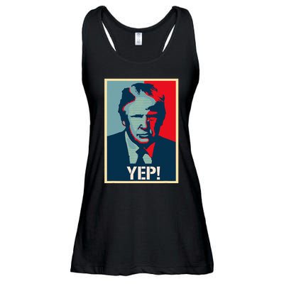 Donald Trump Supporter President 2024 Ladies Essential Flowy Tank