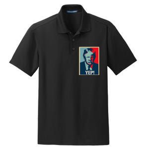 Donald Trump Supporter President 2024 Dry Zone Grid Polo