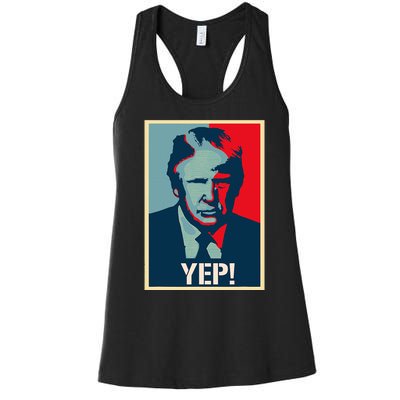 Donald Trump Supporter President 2024 Women's Racerback Tank