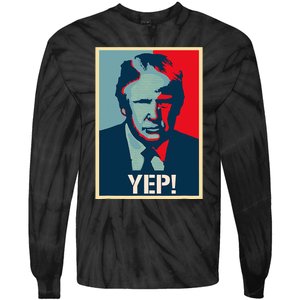 Donald Trump Supporter President 2024 Tie-Dye Long Sleeve Shirt