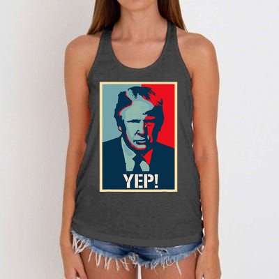 Donald Trump Supporter President 2024 Women's Knotted Racerback Tank