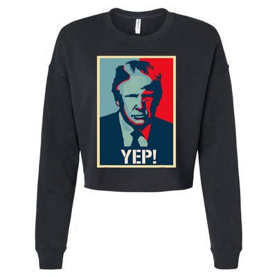 Donald Trump Supporter President 2024 Cropped Pullover Crew