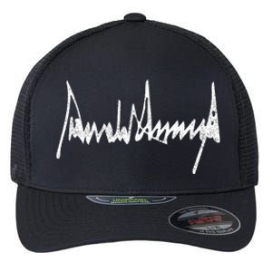 Donald Trump Signature Trump 2024 Take America Back Flexfit Unipanel Trucker Cap