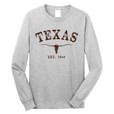 Distressed Texas State Long Sleeve Shirt