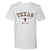 Distressed Texas State V-Neck T-Shirt