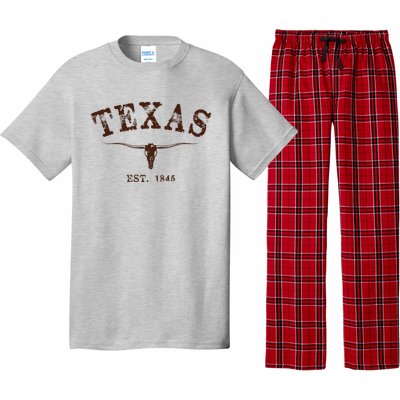 Distressed Texas State Pajama Set