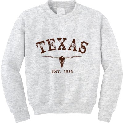 Distressed Texas State Kids Sweatshirt