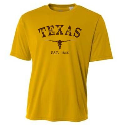 Distressed Texas State Cooling Performance Crew T-Shirt