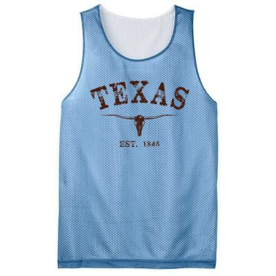 Distressed Texas State Mesh Reversible Basketball Jersey Tank