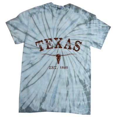 Distressed Texas State Tie-Dye T-Shirt