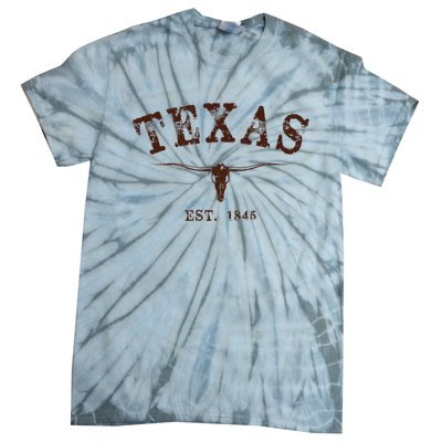 Distressed Texas State Tie-Dye T-Shirt