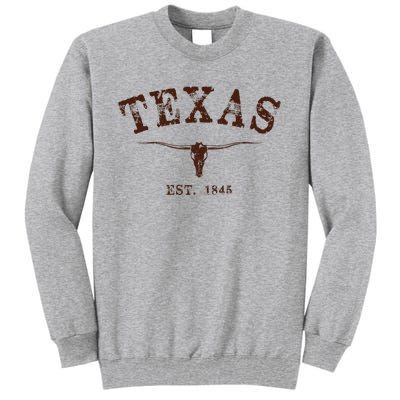 Distressed Texas State Tall Sweatshirt