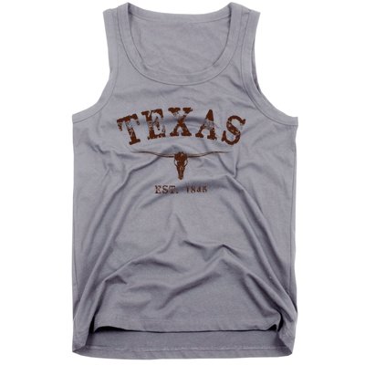 Distressed Texas State Tank Top