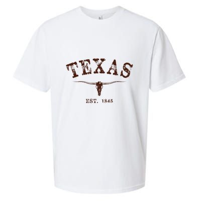 Distressed Texas State Sueded Cloud Jersey T-Shirt