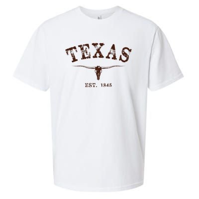 Distressed Texas State Sueded Cloud Jersey T-Shirt