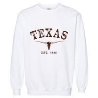 Distressed Texas State Garment-Dyed Sweatshirt