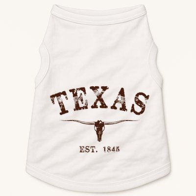 Distressed Texas State Doggie Tank