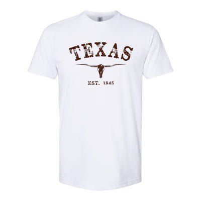 Distressed Texas State Softstyle CVC T-Shirt