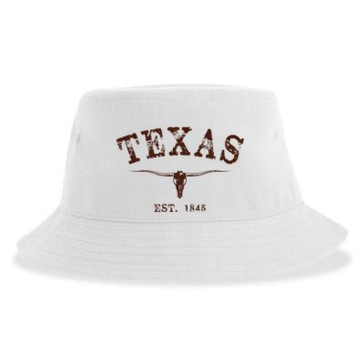 Distressed Texas State Sustainable Bucket Hat