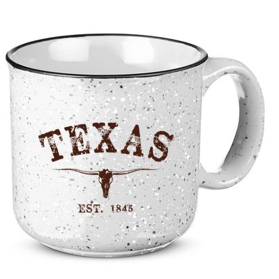 Distressed Texas State 15oz Campfire Ceramic Mug