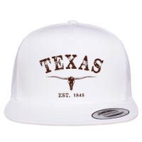 Distressed Texas State Flat Bill Trucker Hat