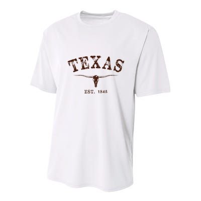 Distressed Texas State Youth Performance Sprint T-Shirt