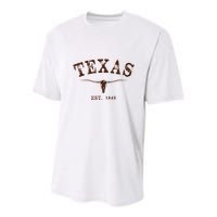 Distressed Texas State Youth Performance Sprint T-Shirt