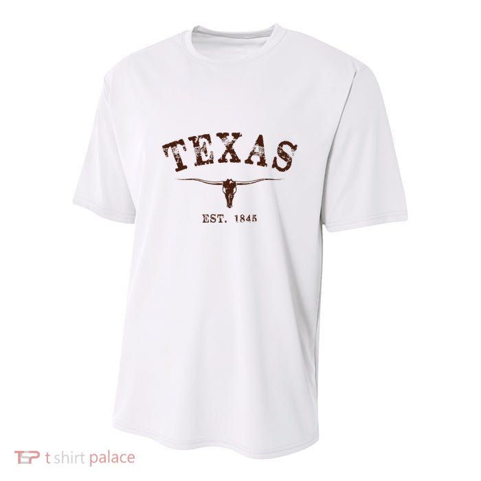 Distressed Texas State Youth Performance Sprint T-Shirt