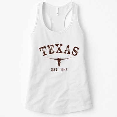Distressed Texas State Womens Tank Top