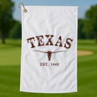 Distressed Texas State Golf Towel