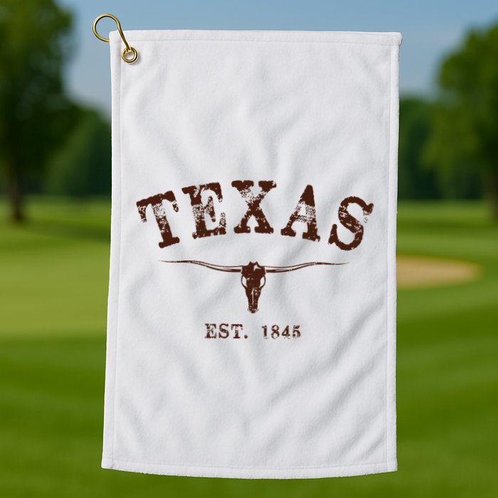 Distressed Texas State Golf Towel
