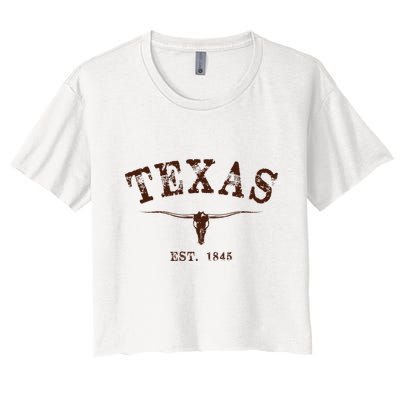 Distressed Texas State Crop Top