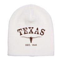 Distressed Texas State Short Acrylic Beanie