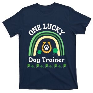 Dog Trainer St Patrick's Day Irish Shamrock Dog Paw Premium T-Shirt