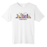 Dallas Texas Skyline Vintage Dallas Tx Tall Fusion ChromaSoft Performance T-Shirt