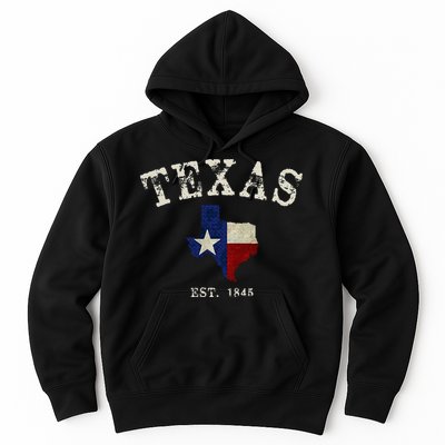 Distressed Texas State Flag Map Hoodie
