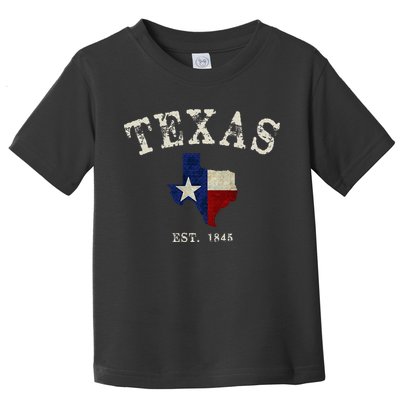 Distressed Texas State Flag Map Toddler T-Shirt
