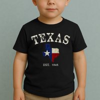 Distressed Texas State Flag Map Toddler T-Shirt