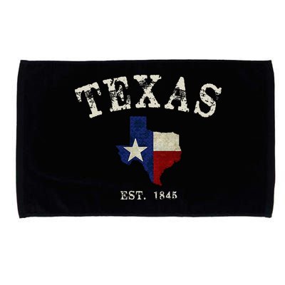 Distressed Texas State Flag Map Microfiber Hand Towel
