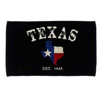 Distressed Texas State Flag Map Microfiber Hand Towel