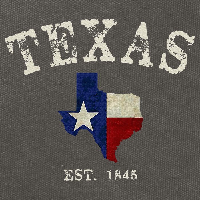 Distressed Texas State Flag Map Cotton Canvas Backpack