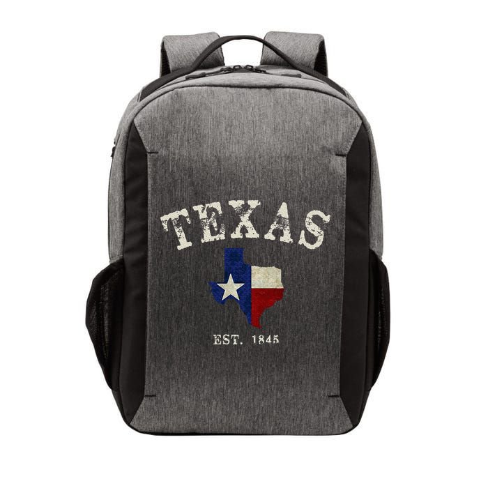 Distressed Texas State Flag Map Vector Backpack