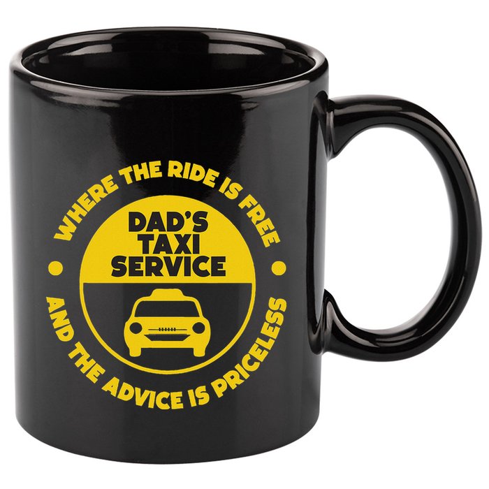 DadS Taxi Service Fathers Day Funny Dad Papa Chauffeur Cab 11oz C Handle Ceramic Mug