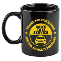 DadS Taxi Service Fathers Day Funny Dad Papa Chauffeur Cab 11oz C Handle Ceramic Mug