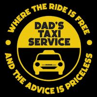 DadS Taxi Service Fathers Day Funny Dad Papa Chauffeur Cab Drawstring Bag