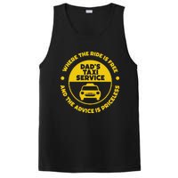 DadS Taxi Service Fathers Day Funny Dad Papa Chauffeur Cab PosiCharge Competitor Tank