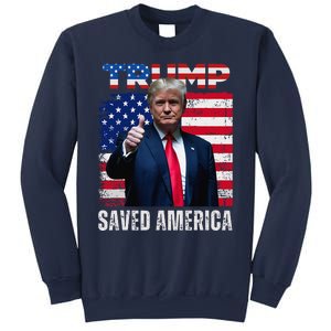 Donald Trump Saved America 47th President Inauguration Sweatshirt