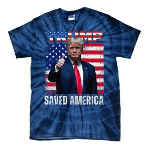 Donald Trump Saved America 47th President Inauguration Tie-Dye T-Shirt